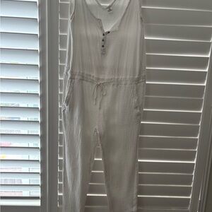 Vici White Jumpsuit/Cover Up